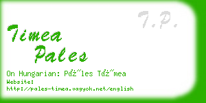 timea pales business card